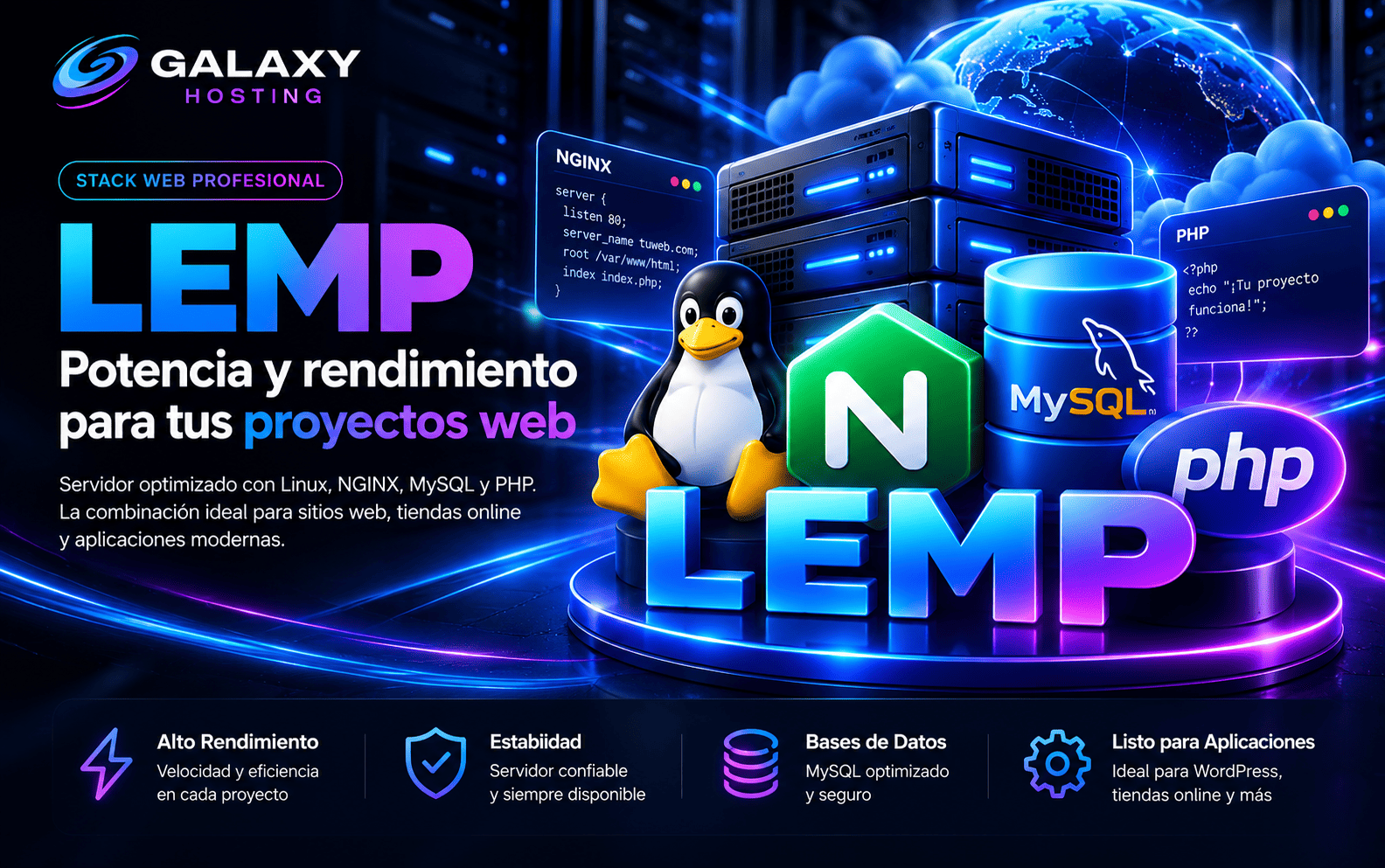 LEMP_ Potencia web futurista comprimido